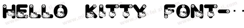 HELLO KITTY FONT字体转换